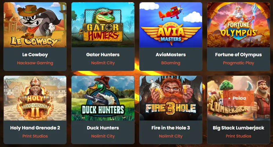 jahti casino popular slots